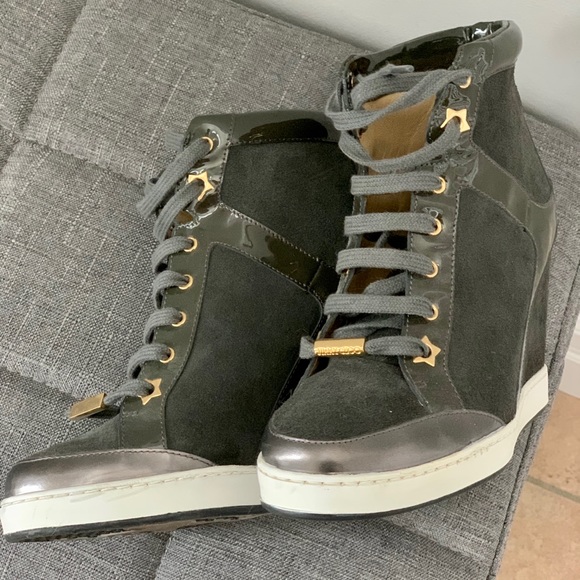 Women’s JIMMY CHOO 132 Panama wedge sneaker - Picture 5 of 7